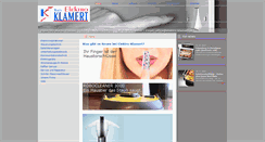 Desktop Screenshot of elektro-klamert.at