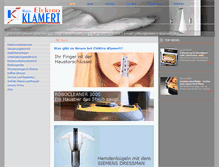 Tablet Screenshot of elektro-klamert.at